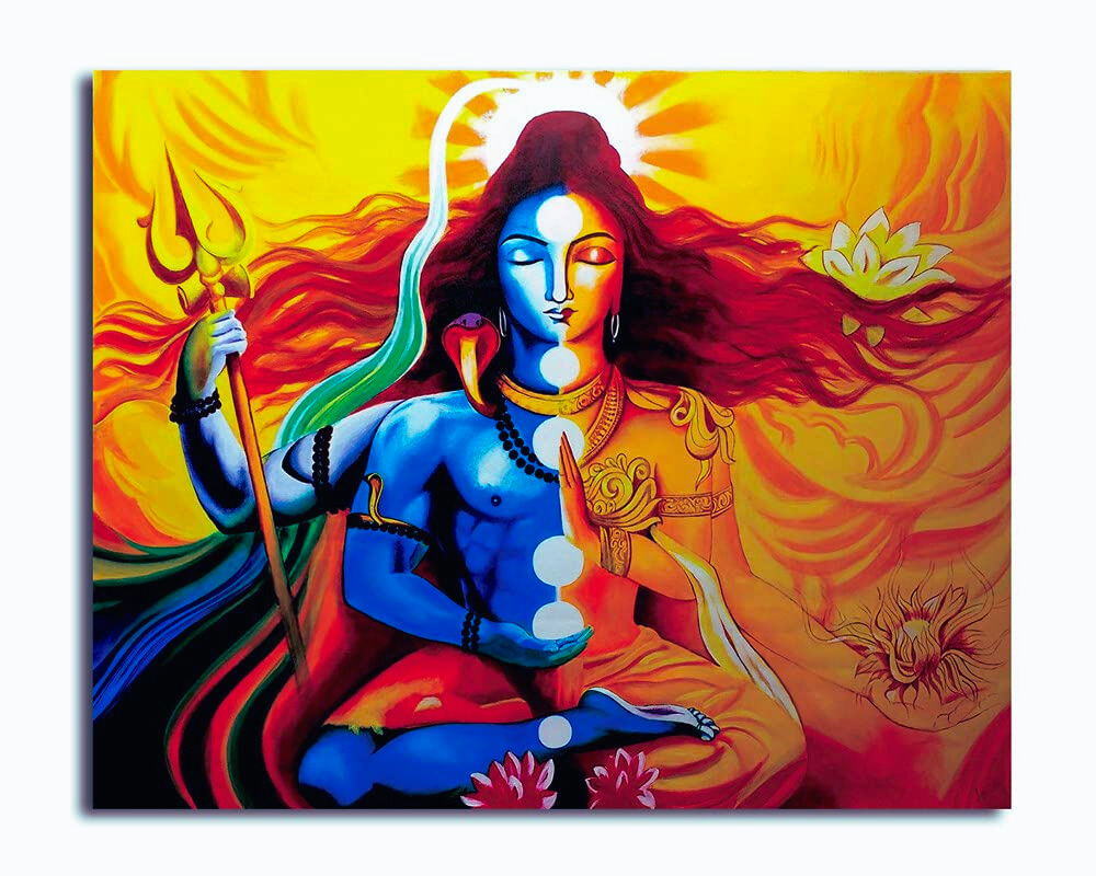 Ardhnarishwar Canvas Painting for Home