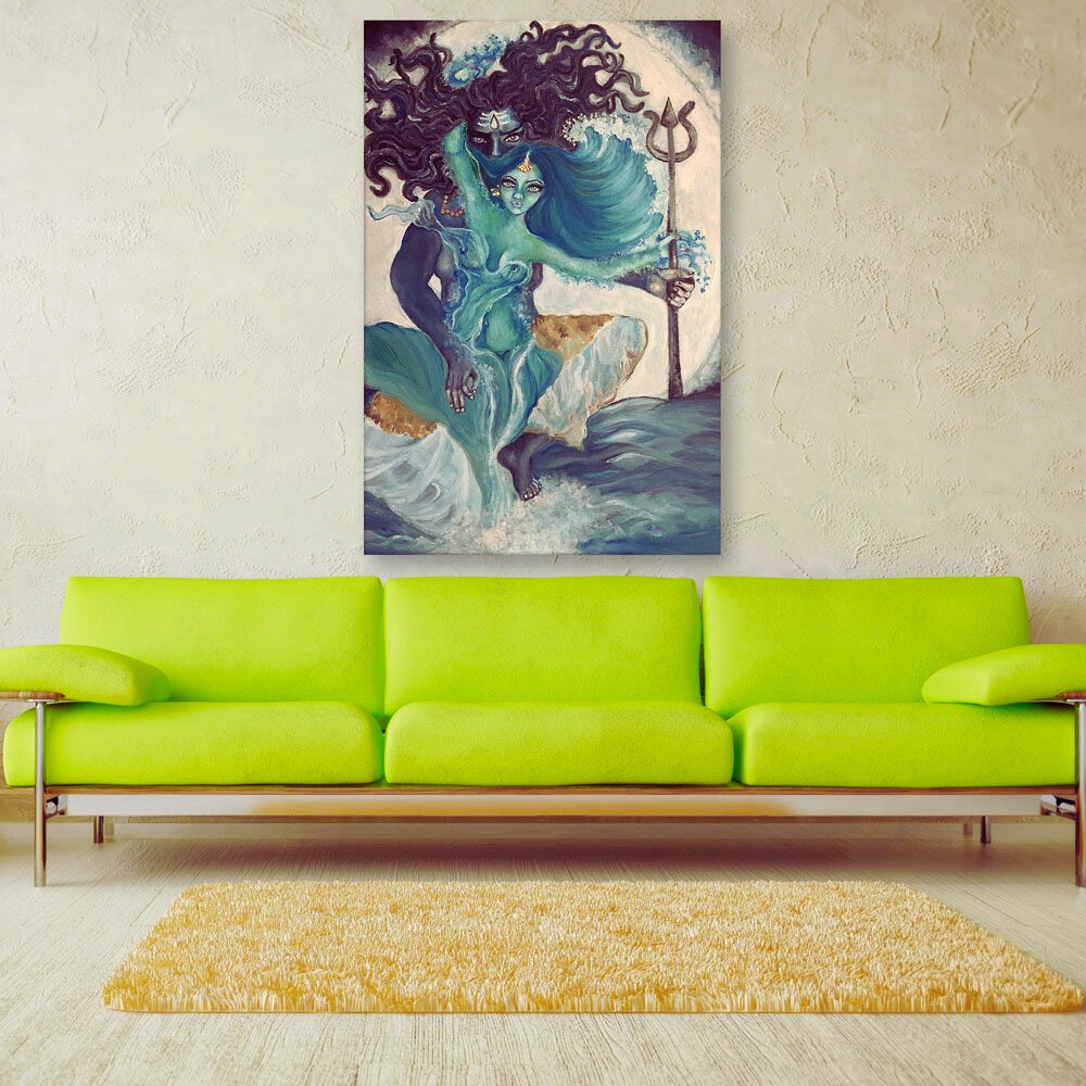 Shiva-Parvati-Abstract-Painting